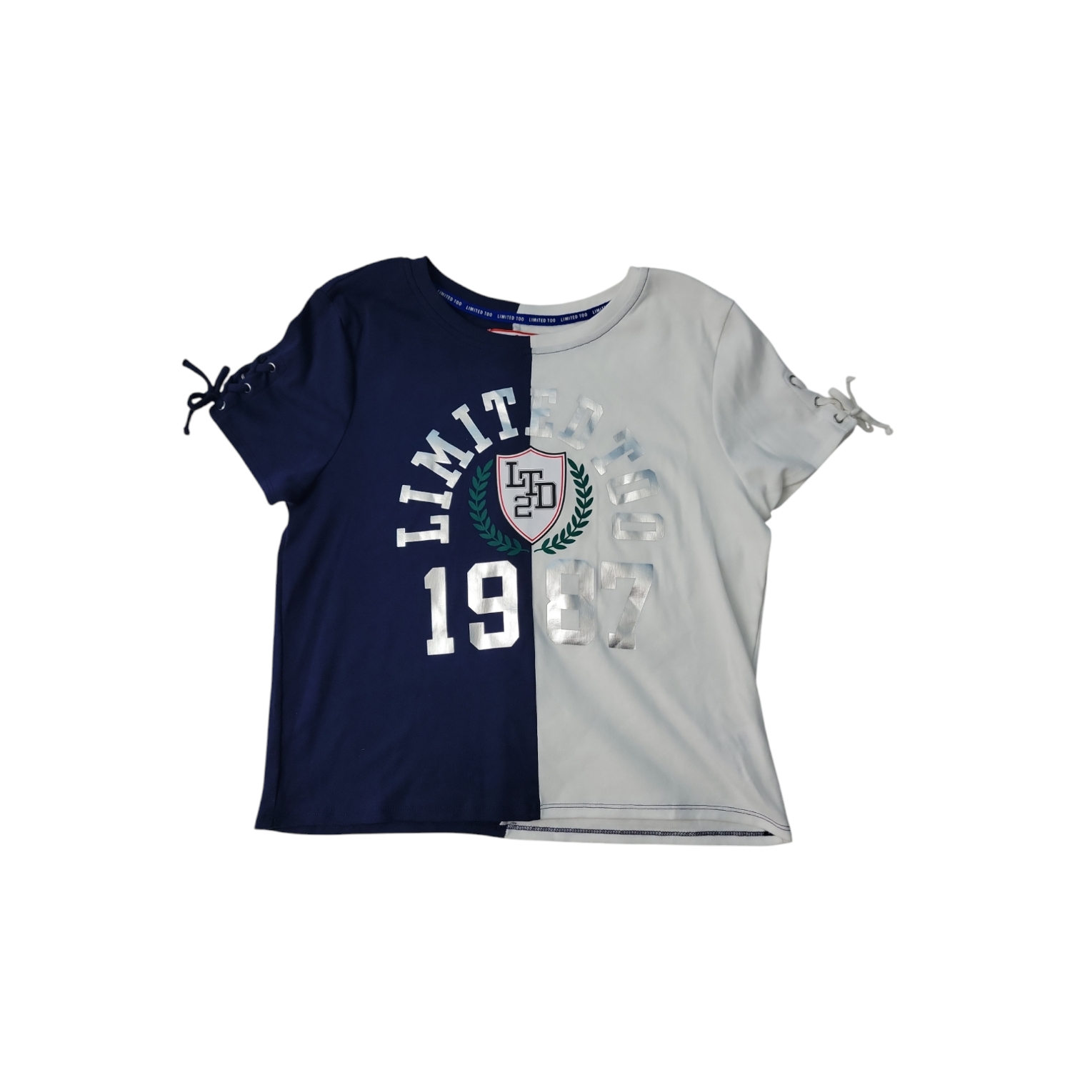 Limited Too Girls Soft Breathable Lace Up Short Sleeve Tee | eBay